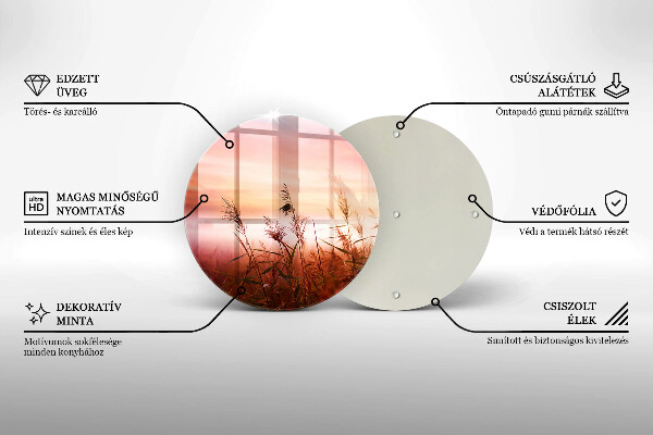 Kuchynská doska zo skla Krajina trávnatých polí