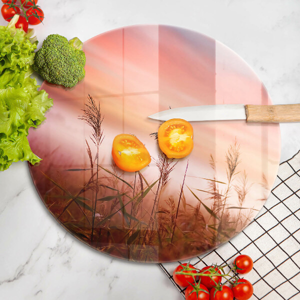 Kuchynská doska zo skla Krajina trávnatých polí