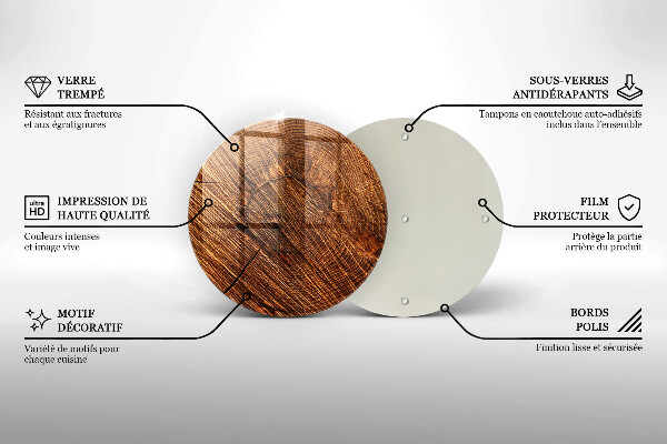 Kuchynská doska zo skla Drevená konštrukcia