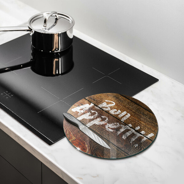 Kuchynská doska zo skla Nápisové tabule Bon Appetit