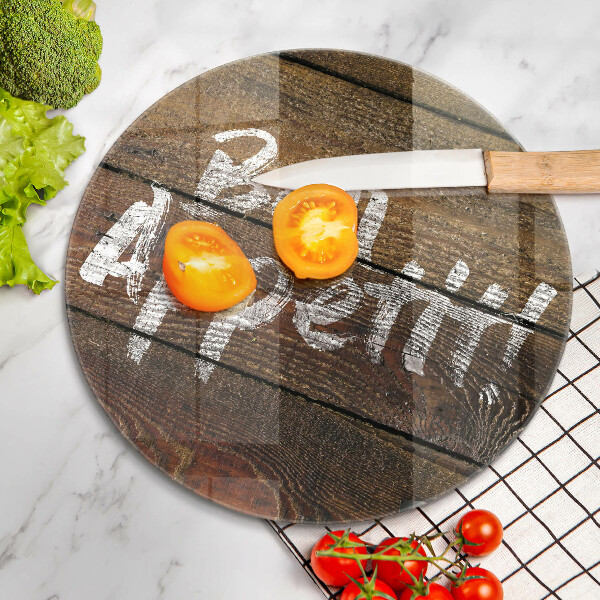 Kuchynská doska zo skla Nápisové tabule Bon Appetit