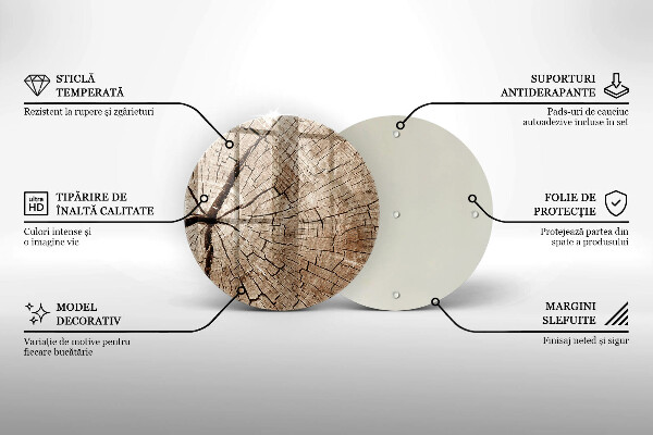 Kuchynská doska zo skla Prierez stromom