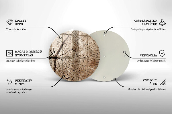 Kuchynská doska zo skla Prierez stromom