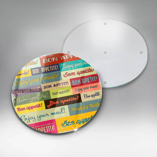 Kuchynská doska zo skla Titulky Jazyky dobrej chuti