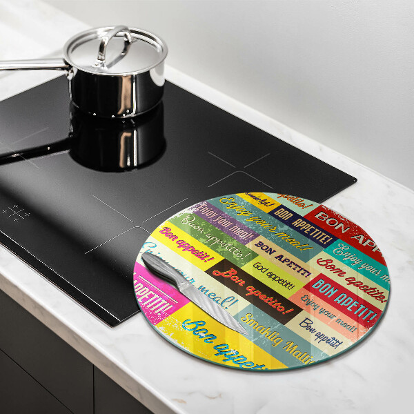 Kuchynská doska zo skla Titulky Jazyky dobrej chuti