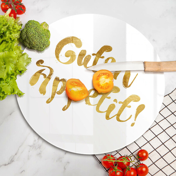 Kuchynská doska veľká zo skla Guten Appetit!