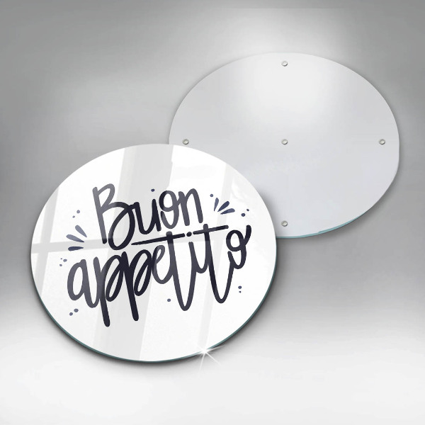 Kuchynská doska veľká zo skla Buon Appetito