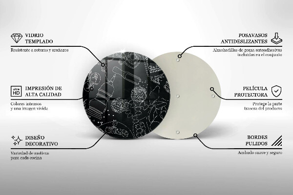 Kuchynská doska zo skla Kuchynské doplnky