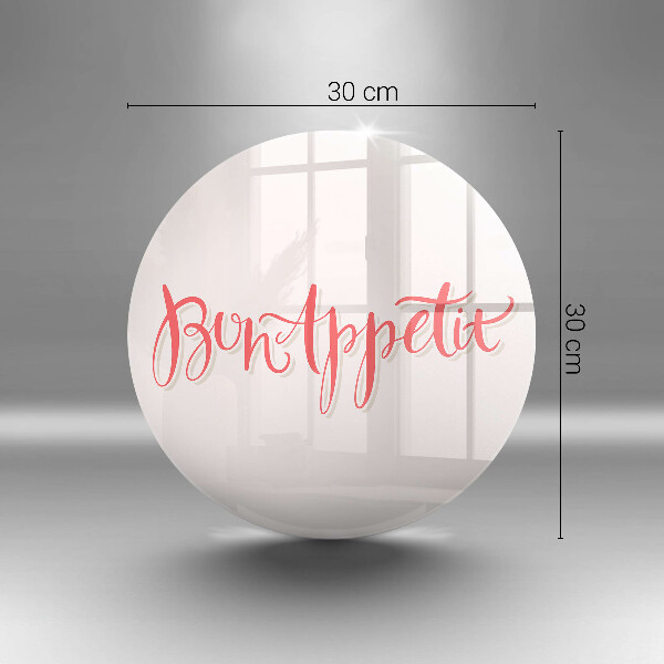 Kuchynská doska veľká zo skla Kuchynský nápis Bon Appetit