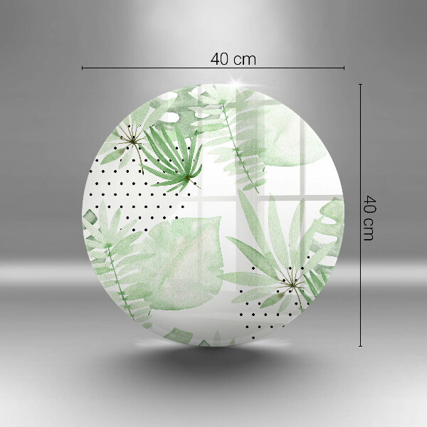 Kuchynská doska veľká zo skla Akvarelové listy