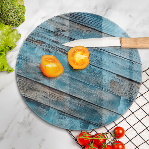 Kuchynská doska veľká zo skla Modré staré dosky