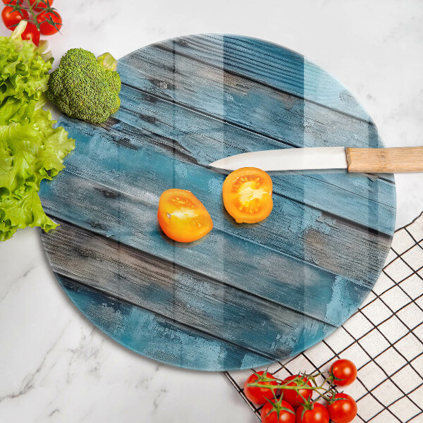 Kuchynská doska veľká zo skla Modré staré dosky