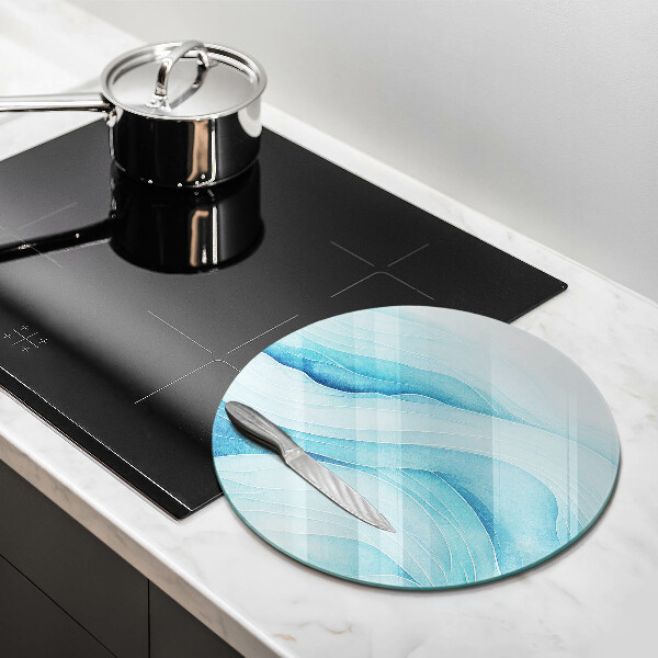 Kuchynská doska veľká zo skla Abstraktné vlny