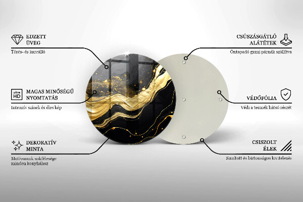 Kuchynská doska zo skla Elegantná abstrakcia