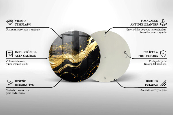 Kuchynská doska zo skla Elegantná abstrakcia