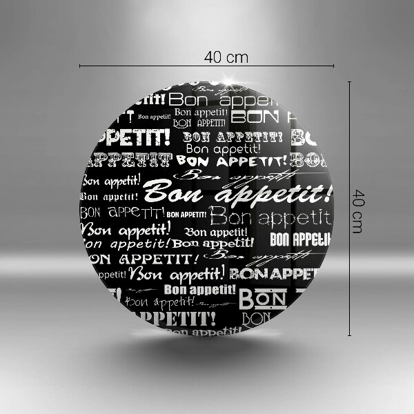 Kuchynská doska zo skla Kuchynské titulky Bon Appetit