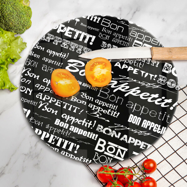 Kuchynská doska zo skla Kuchynské titulky Bon Appetit