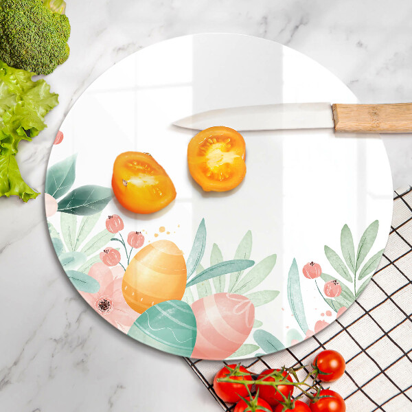 Kuchynská doska zo skla veľkonočné vajíčka