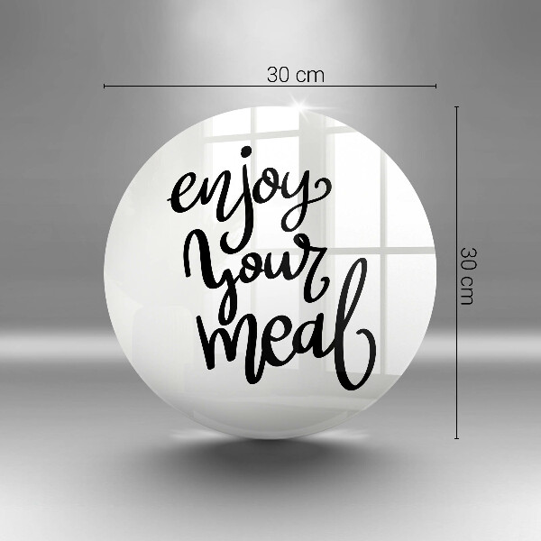 Kuchynská doska zo skla Enjoy your meal