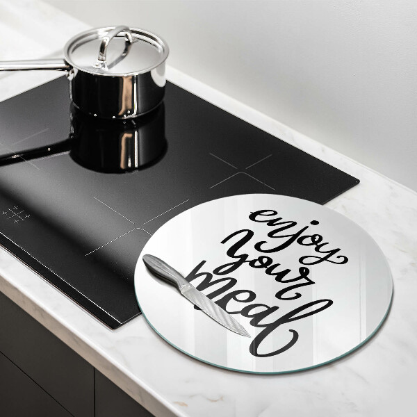 Kuchynská doska zo skla Enjoy your meal