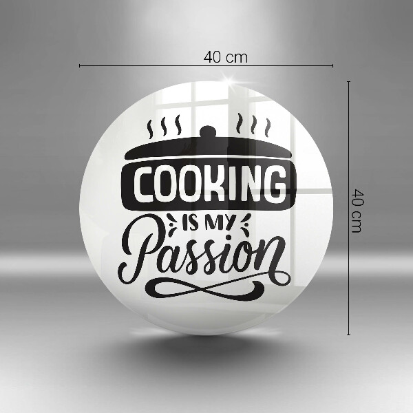 Kuchynská doska zo skla Cooking is my passion