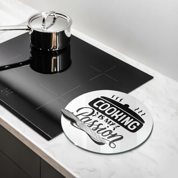 Kuchynská doska zo skla Cooking is my passion