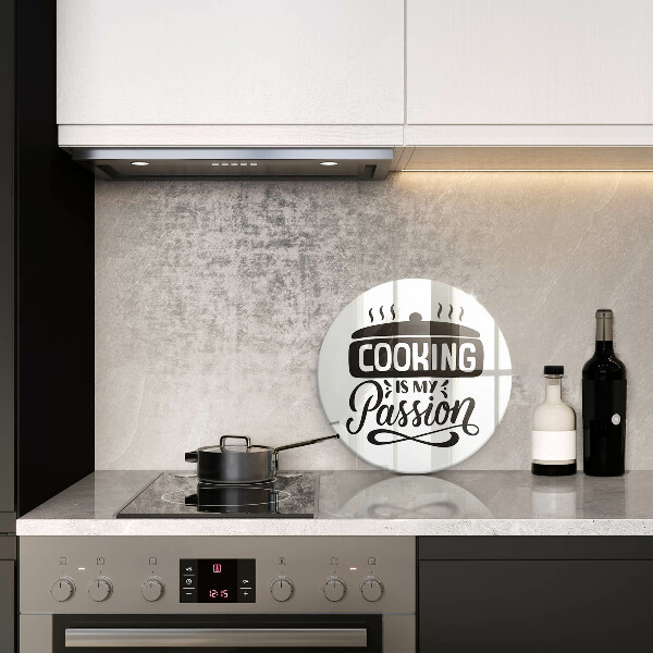 Kuchynská doska zo skla Cooking is my passion