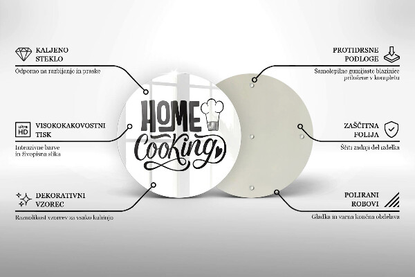 Kuchynská doska zo skla Home cooking