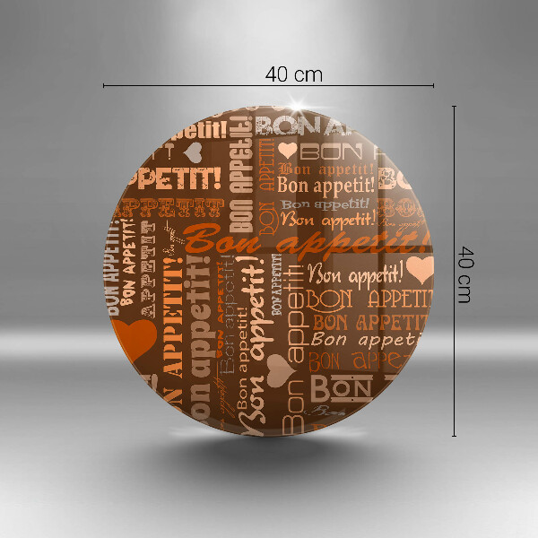 Kuchynská doska zo skla Bon Appetit titulky