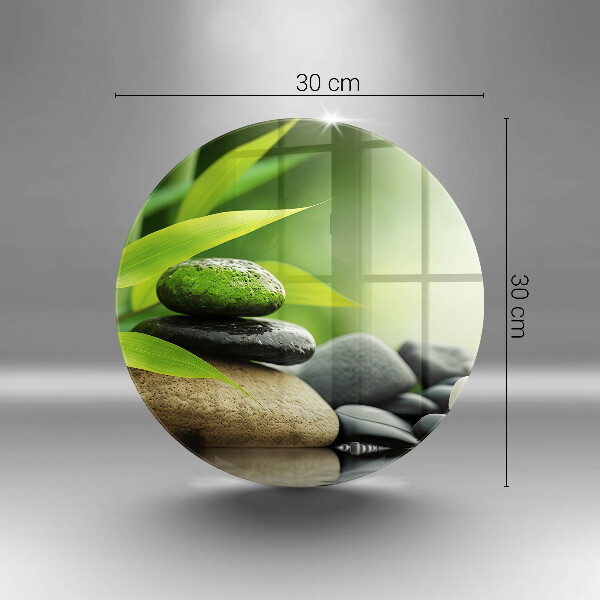 Kuchynská doska zo skla Zen bambusové kamene