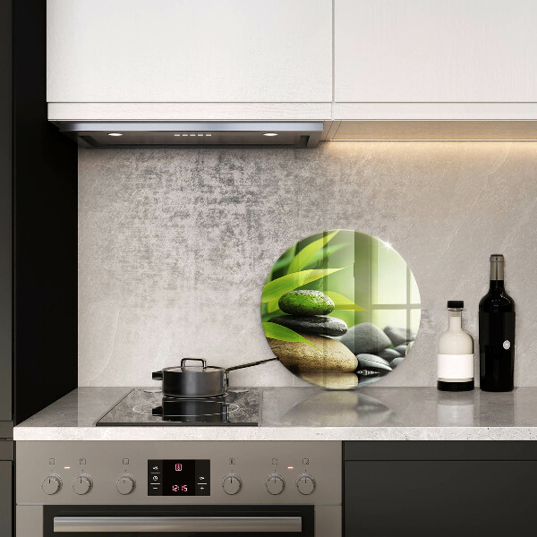 Kuchynská doska zo skla Zen bambusové kamene