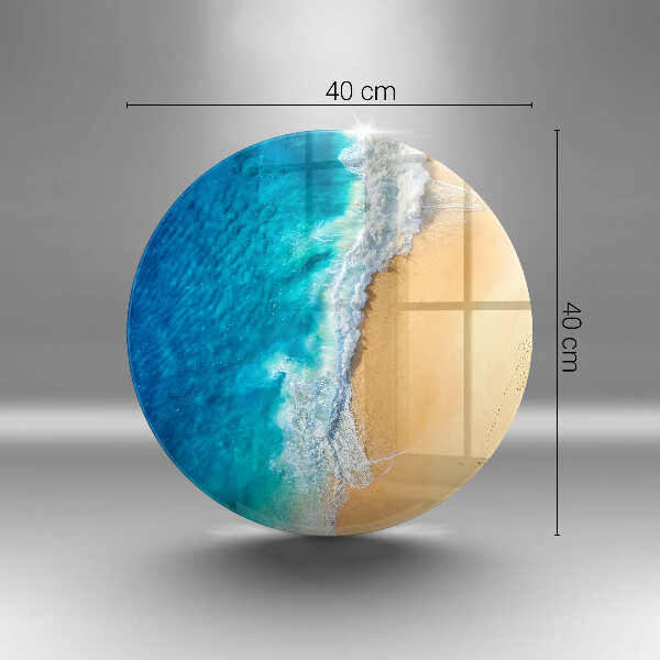 Kuchynská doska zo skla Pláž a more