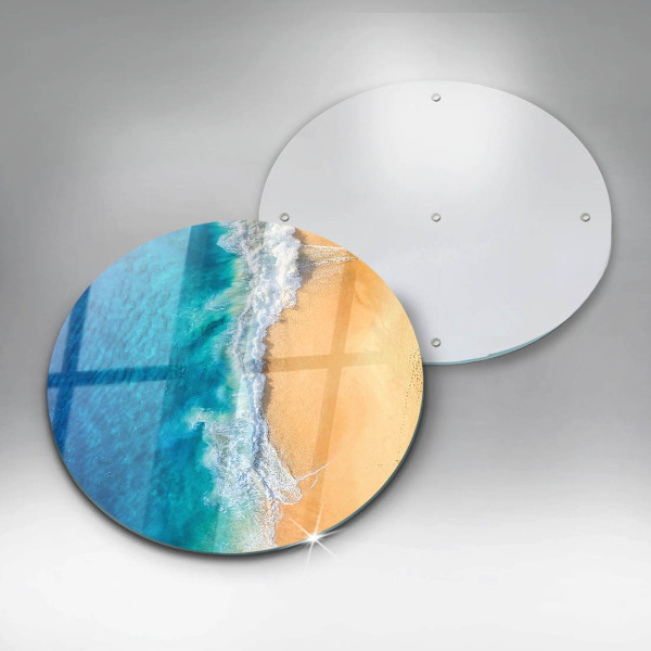 Kuchynská doska zo skla Pláž a more