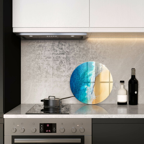 Kuchynská doska zo skla Pláž a more