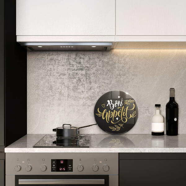 Kuchynská doska zo skla Nápis Bon Appetit