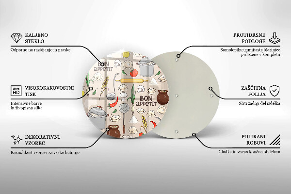 Kuchynská doska zo skla Kuchyňa ilustrácie