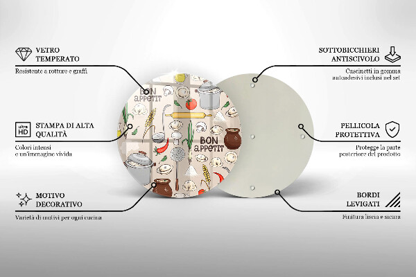 Kuchynská doska zo skla Kuchyňa ilustrácie