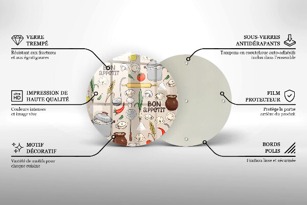 Kuchynská doska zo skla Kuchyňa ilustrácie