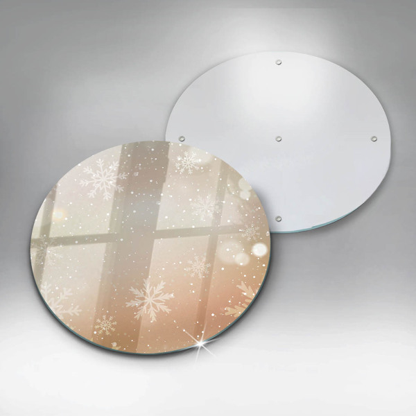 Kuchynská doska zo skla Snehové vločky