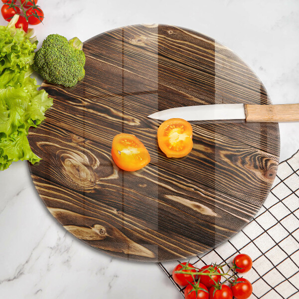 Kuchynská doska zo skla Textúra dreva