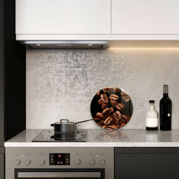 Kuchynská doska zo skla Hnedé kávové zrná