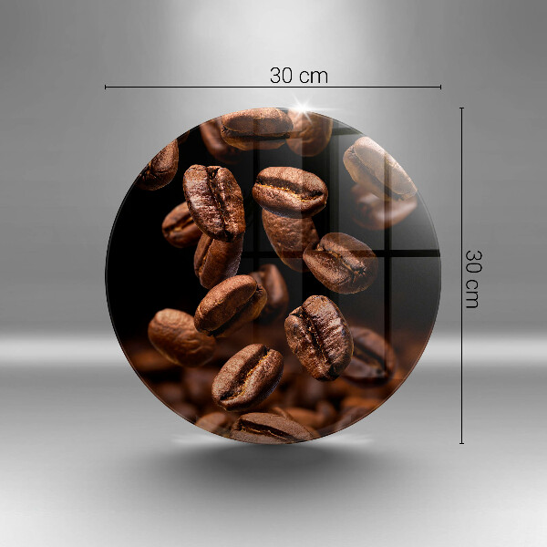 Kuchynská doska zo skla Hnedé kávové zrná