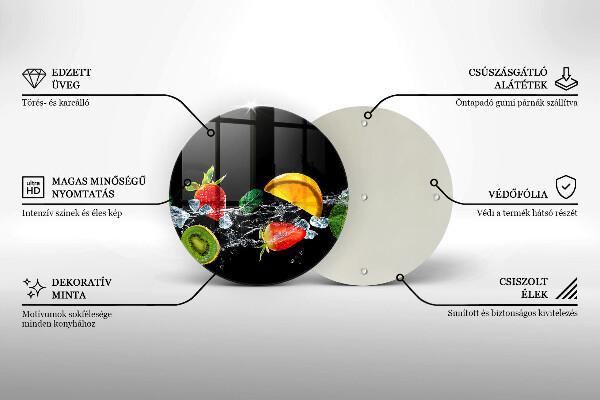 Kuchynská doska zo skla Ovocie vo vode