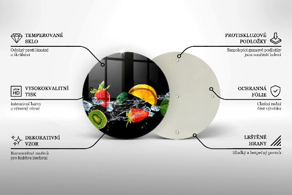 Kuchynská doska zo skla Ovocie vo vode