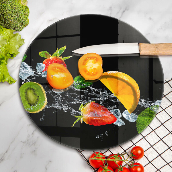 Kuchynská doska zo skla Ovocie vo vode