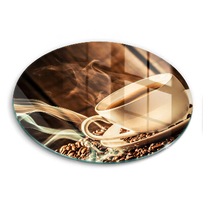 Kuchynská doska zo skla Šálka a kávové zrná