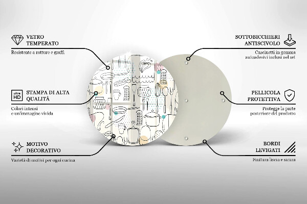 Kuchynská doska zo skla Kuchynské doplnky