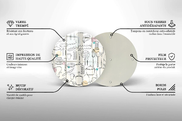 Kuchynská doska zo skla Kuchynské doplnky