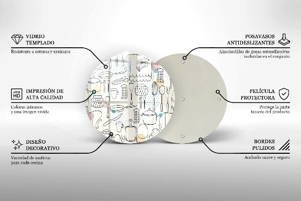 Kuchynská doska zo skla Kuchynské doplnky