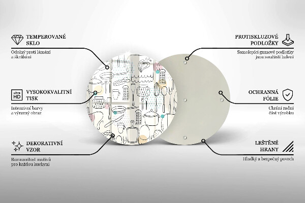 Kuchynská doska zo skla Kuchynské doplnky